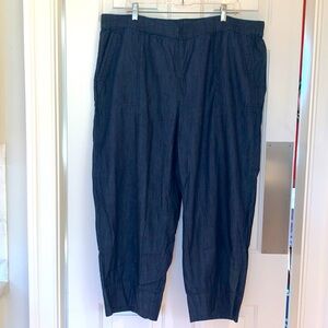 Talbots Pull On Blue Denim Pants Womens Size 2X